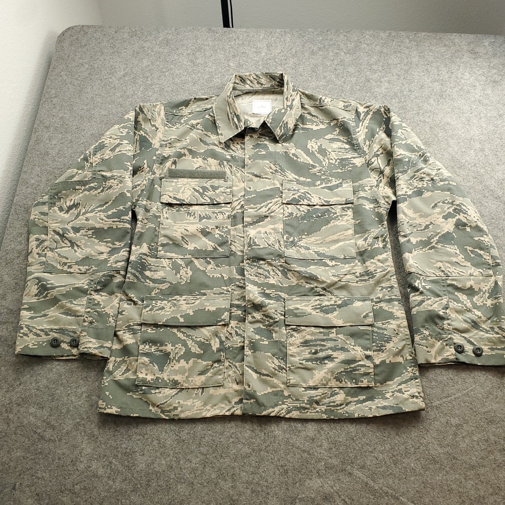 US Air Force ABU Digital Camo Tiger Stripe Field Coat Mens 40R Utility Ripstop